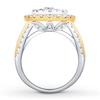 Thumbnail Image 1 of Diamond Engagement Ring 3 ct tw Round-cut 14K Two-Tone Gold