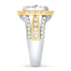 Thumbnail Image 2 of Diamond Engagement Ring 3 ct tw Round-cut 14K Two-Tone Gold
