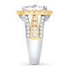 Thumbnail Image 2 of Diamond Engagement Ring 3 ct tw Round-cut 14K Two-Tone Gold