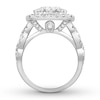 Thumbnail Image 1 of Diamond Engagement Ring 2-1/2 ct tw Round-cut 14K White Gold