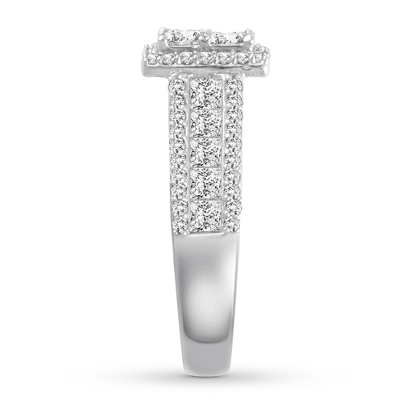 Diamond Engagement Ring 2-1/4 ct tw 14K White Gold