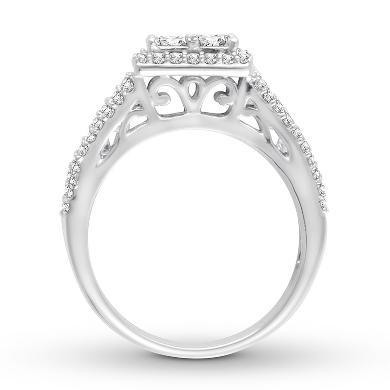 Diamond Engagement Ring 2-1/4 ct tw 14K White Gold