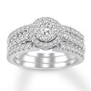 Thumbnail Image 0 of Diamond Bridal Set 1 ct tw Round-cut 14K White Gold