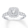 Thumbnail Image 1 of Diamond Engagement Ring 5/8 ct tw Round-cut 14K White Gold