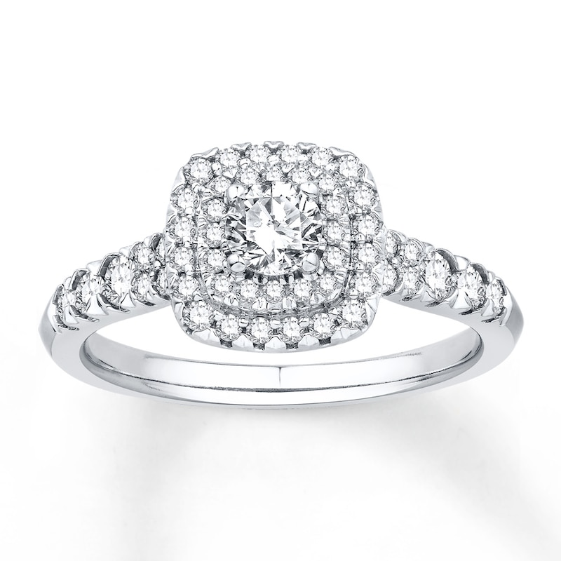 Main Image 1 of Diamond Engagement Ring 5/8 ct tw Round-cut 14K White Gold