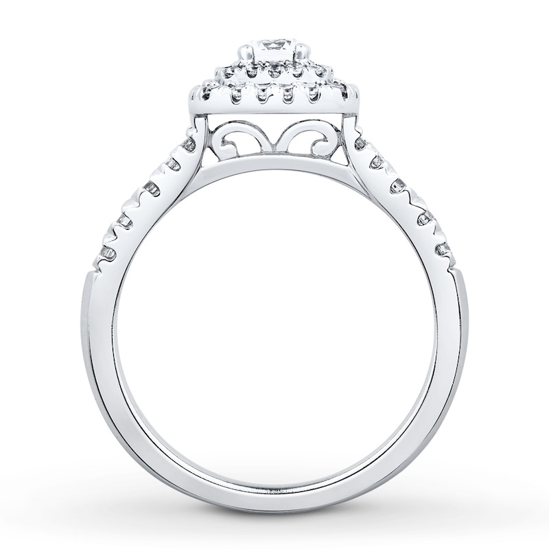 Main Image 2 of Diamond Engagement Ring 5/8 ct tw Round-cut 14K White Gold