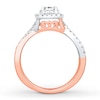 Thumbnail Image 2 of Diamond Engagement Ring 1/2 ct tw Round-cut 14K Two-Tone Gold