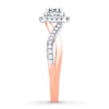 Thumbnail Image 3 of Diamond Engagement Ring 1/2 ct tw Round-cut 14K Two-Tone Gold