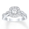 Thumbnail Image 1 of Diamond Engagement Ring 5/8 ct tw Round-cut 14K White Gold