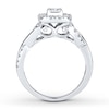 Thumbnail Image 2 of Diamond Engagement Ring 5/8 ct tw Round-cut 14K White Gold