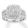 Thumbnail Image 0 of Diamond Bridal Set 1-3/8 ct tw Round-cut 14K White Gold