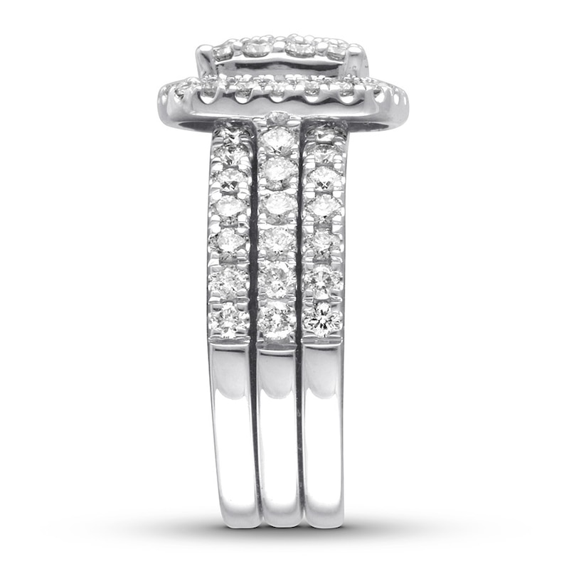 Diamond Bridal Set 1-3/8 ct tw Round-cut 14K White Gold