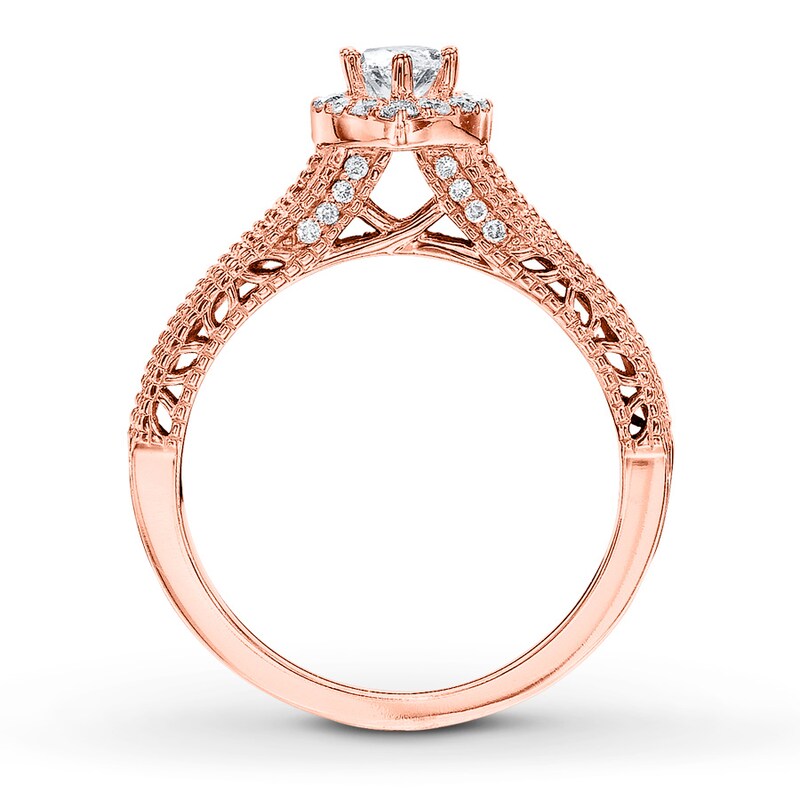 Diamond Engagement Ring 1 ct tw Marquise/Round 14K Rose Gold | Jared