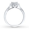 Thumbnail Image 3 of Diamond Engagement Ring 1/2 carat tw Round-cut 14K White Gold