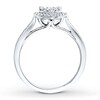 Thumbnail Image 2 of Diamond Engagement Ring 1/2 carat tw Round-cut 14K White Gold