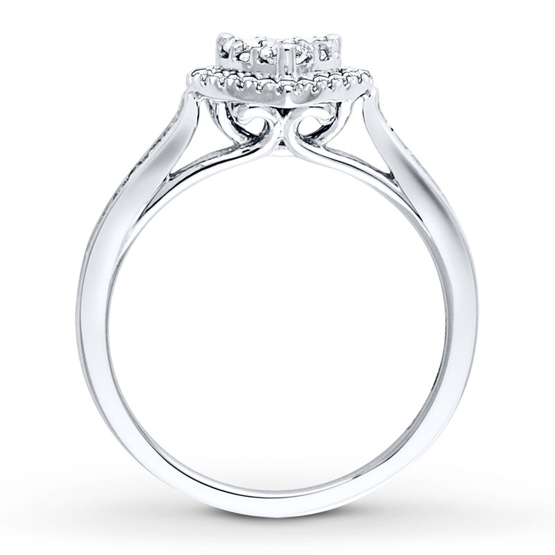 Diamond Engagement Ring 1/2 carat tw Round-cut 14K White Gold