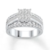 Thumbnail Image 0 of Diamond Engagement Ring 2-1/2 ct tw Princess-cut 14K White Gold