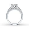 Thumbnail Image 2 of Diamond Engagement Ring 2-1/2 ct tw Princess-cut 14K White Gold