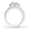 Thumbnail Image 3 of Diamond Bridal Set 3/4 ct tw Princess-cut 14K White Gold