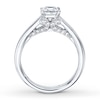Thumbnail Image 2 of Diamond Engagement Ring 7/8 ct tw Princess-cut 14K White Gold