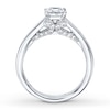 Thumbnail Image 1 of Diamond Engagement Ring 7/8 ct tw Princess-cut 14K White Gold