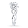 Thumbnail Image 2 of Diamond Bridal Set 7/8 carat tw Round-cut 14K White Gold