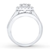 Thumbnail Image 1 of Diamond Bridal Set 1-5/8 ct tw Round-cut 14K White Gold