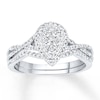 Thumbnail Image 1 of Diamond Bridal Set 1/2 carat tw Round-cut 14K White Gold
