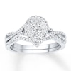 Thumbnail Image 0 of Diamond Bridal Set 1/2 carat tw Round-cut 14K White Gold