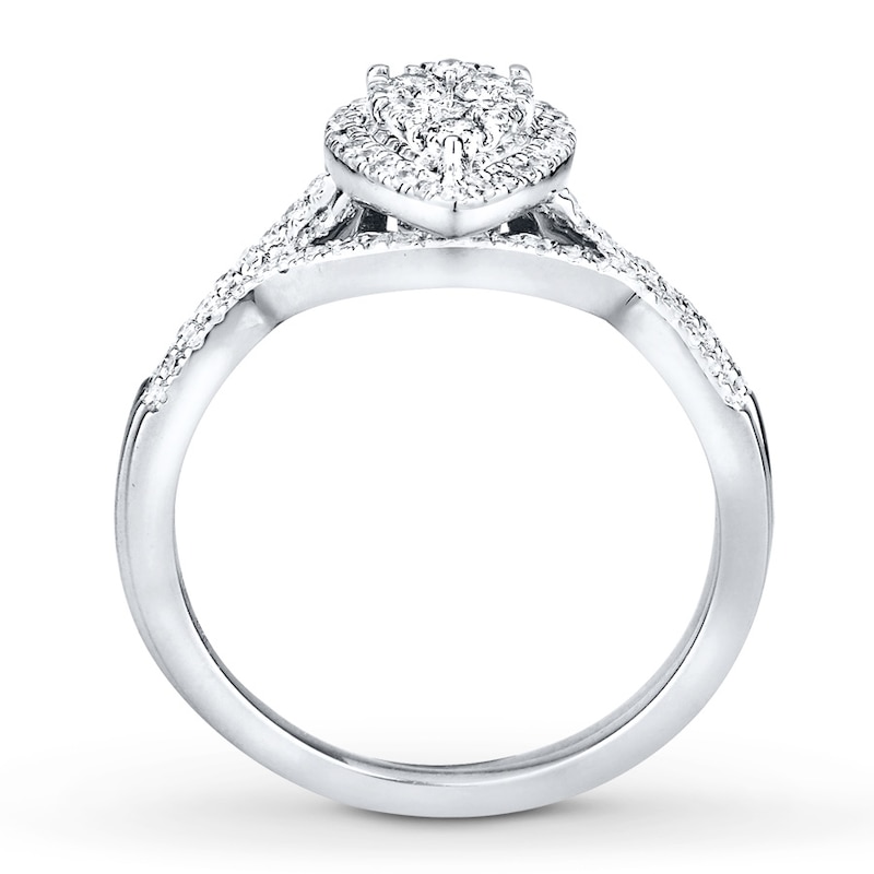 Diamond Bridal Set 1/2 carat tw Round-cut 14K White Gold