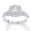 Thumbnail Image 0 of Diamond Engagement Ring 1 ct tw Princess-cut 14K White Gold