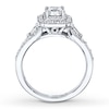 Thumbnail Image 2 of Diamond Engagement Ring 1 ct tw Princess-cut 14K White Gold