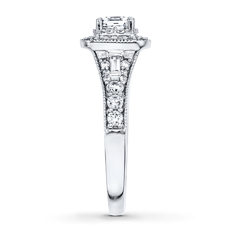 Diamond Engagement Ring 1 ct tw Princess-cut 14K White Gold