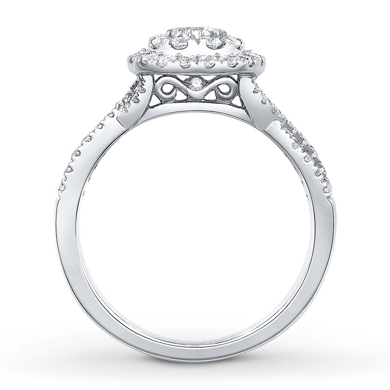 Diamond Bridal Set 1 carat tw Round-cut 14K White Gold
