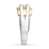 Thumbnail Image 2 of Men's Diamond Ring 1/3 ct tw Round-cut 14K Two-Tone Gold