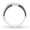 Thumbnail Image 2 of Men's Diamond Engagement Ring 1/3 ct tw Square-cut 14K White Gold