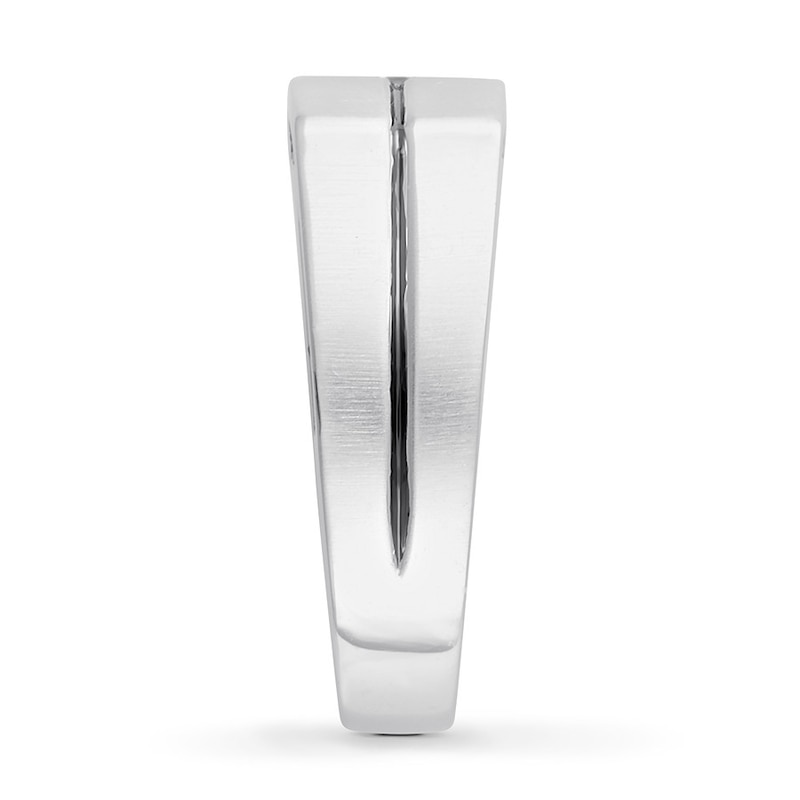 Main Image 3 of Men's Diamond Engagement Ring 1/3 ct tw Square-cut 14K White Gold