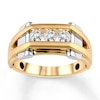 Thumbnail Image 0 of Men's Diamond Engagement Ring 1/2 ct tw 14K Two-Tone Gold
