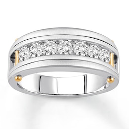 Men's Diamond Engagement Ring 7/8 ct tw 14K Two-Tone Gold
