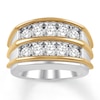 Men's Diamond Engagement Ring 2 ct tw 14K Two-Tone Gold
