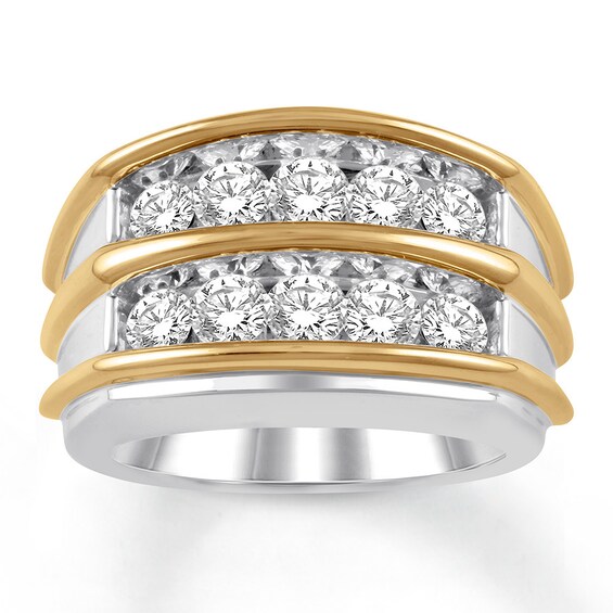 Men's Diamond Engagement Ring 2 ct tw 14K Two-Tone Gold | Jared