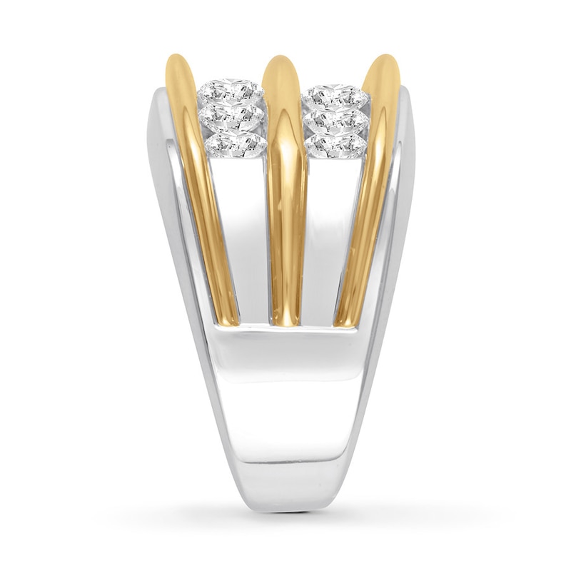 Men's Diamond Engagement Ring 2 ct tw 14K Two-Tone Gold