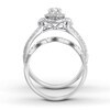 Thumbnail Image 1 of Diamond Bridal Set 1-1/8 ct tw Round-cut 14K White Gold