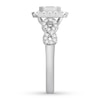 Thumbnail Image 2 of Diamond Engagement Ring 3/4 ct tw Baguette/Round 14K White Gold