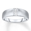 Thumbnail Image 0 of Men's Diamond Engagement Ring 1/4 ct tw Princess-cut 10K White Gold