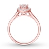 Thumbnail Image 2 of Diamond Engagement Ring 3/8 ct tw Round-cut 14K Rose Gold