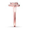 Thumbnail Image 3 of Diamond Engagement Ring 3/8 ct tw Round-cut 14K Rose Gold
