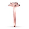 Thumbnail Image 2 of Diamond Engagement Ring 3/8 ct tw Round-cut 14K Rose Gold