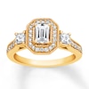 Thumbnail Image 0 of Emerald-cut Diamond Engagement Ring 1 ct tw 14K Yellow Gold