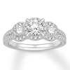 Thumbnail Image 0 of Diamond Engagement Ring 1-1/5 ct tw Round-cut 14K White Gold